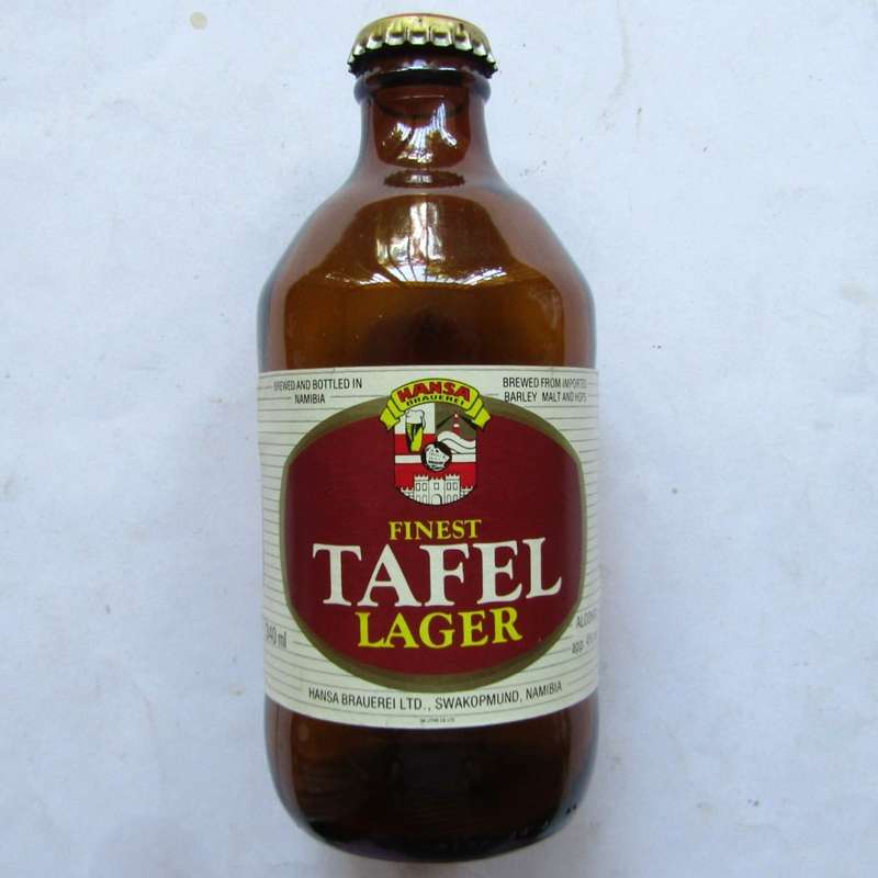 Old Namibia Tafel Lager 340ml Beer Bottle with Cap