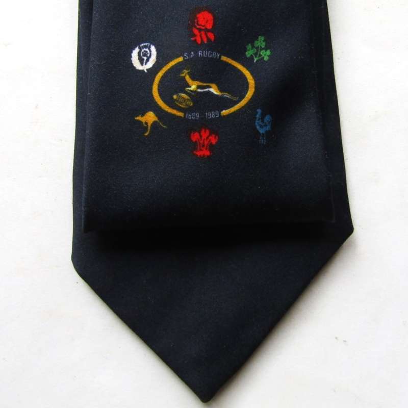 1989 SA Springbok Rugby 100 Year Neck Tie