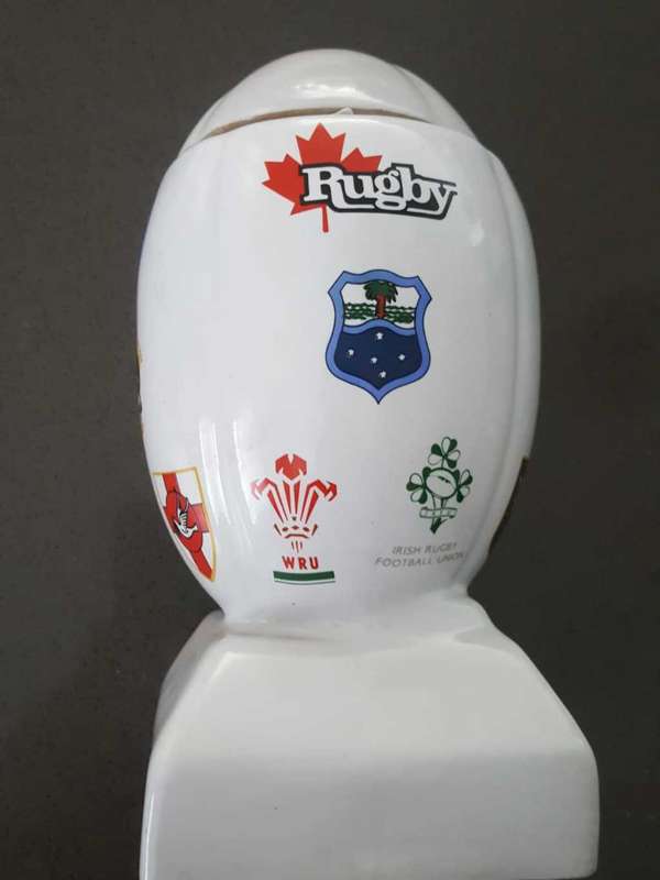 1995 Rugby World Cup Ceramic Decanter With Lid
