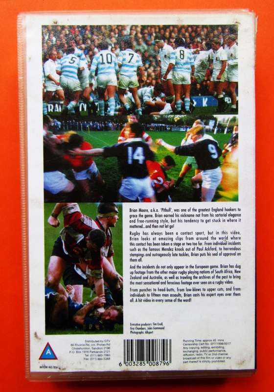 Pitbull`s Punch Ups - Rugby VHS Video Tape (1998)