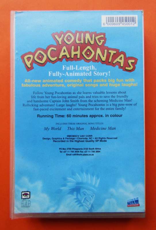 Young Pocahontas - VHS Video Tape (1995)
