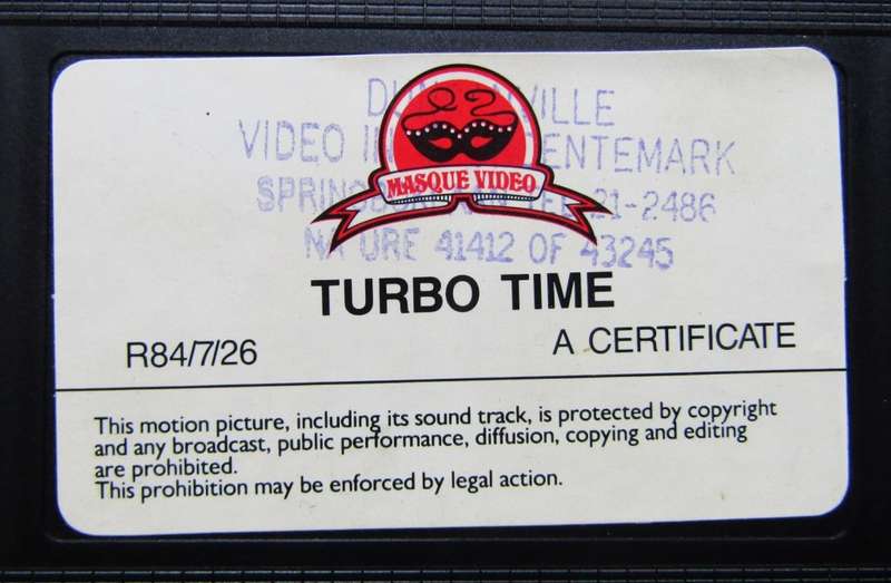 Turbo Time - Grand Prix Racing - VHS Video Tape (1984)