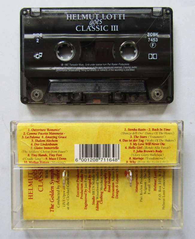 Helmut Lotti - Goes Classic III - Cassette Tape (1997)