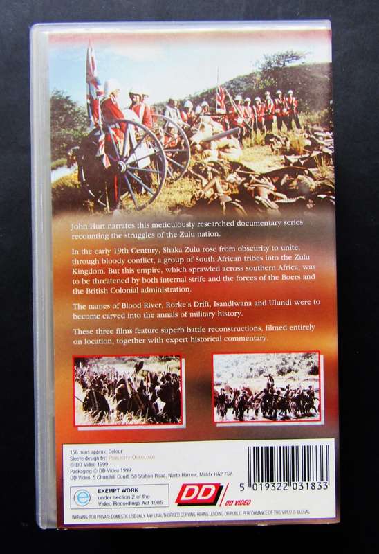 Zulu Wars - Double VHS Video Tape Box Set (1999)