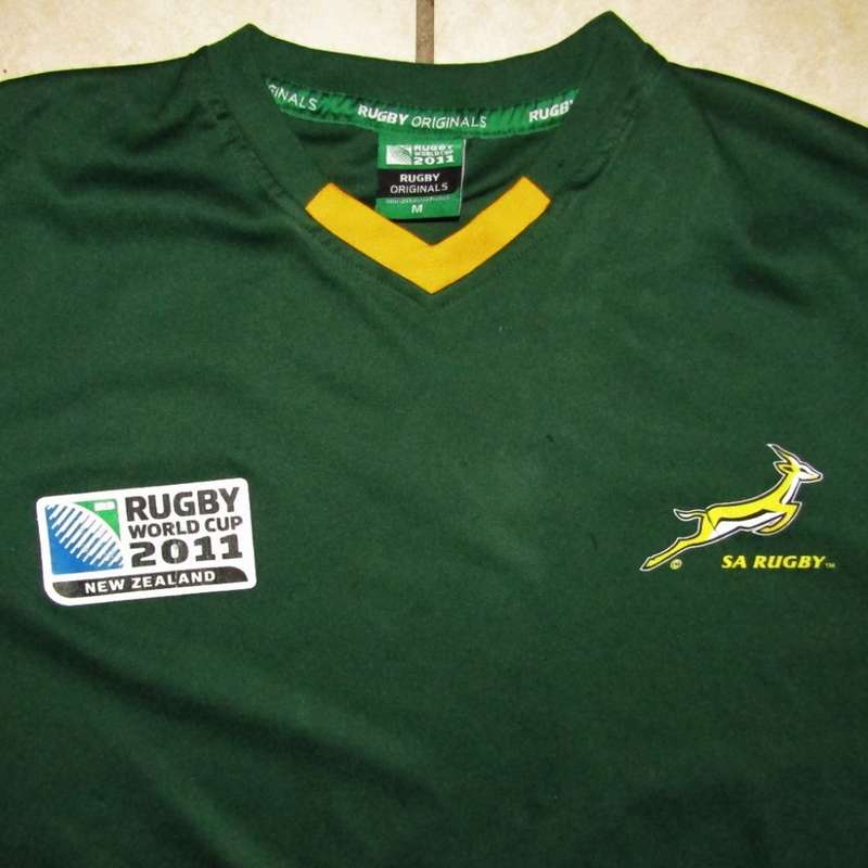 2011 World Cup Springbok Rugby Training Shirt - Medium Size