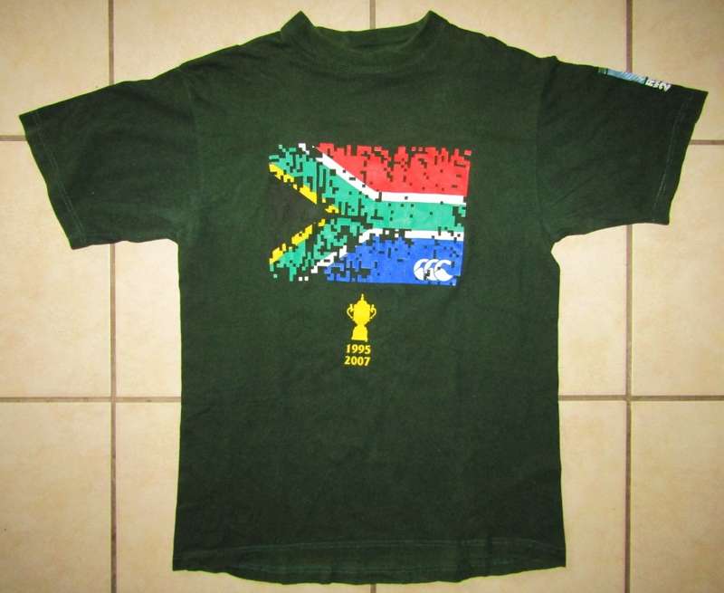 2007 World Cup Champions Springbok Rugby Shirt - Large Size