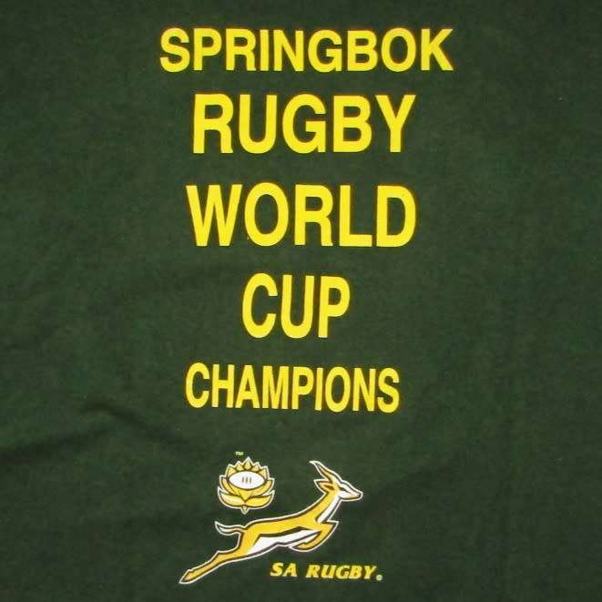 2007 World Cup Champions Springbok Rugby Shirt - Large Size