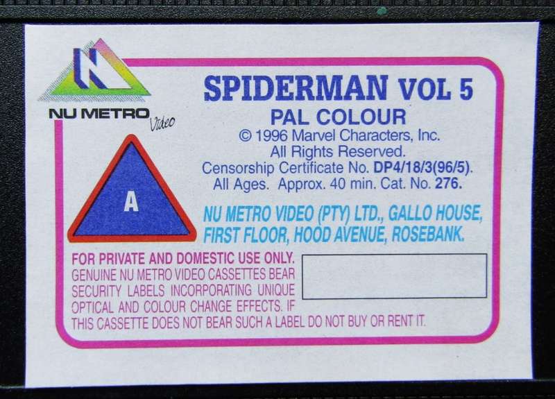 Spiderman - The Hobgoblin - Marvel VHS Video Tape (1996)
