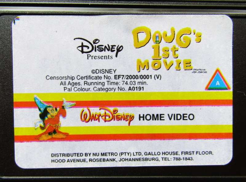 Doug`s 1st Movie - Walt Disney VHS Tape (2000)