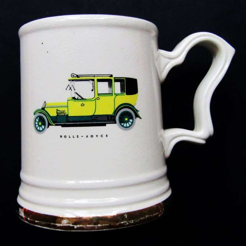 Vintage Rolls Royce 22 Carat Gold Beer Mug