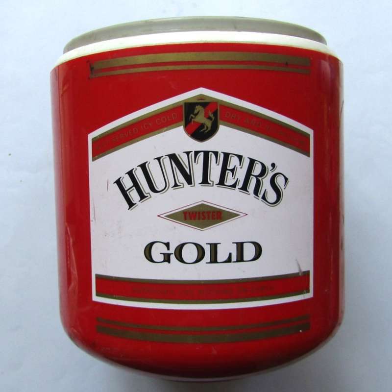 Old Hunter`s Gold Can Shaped Ice Bucket