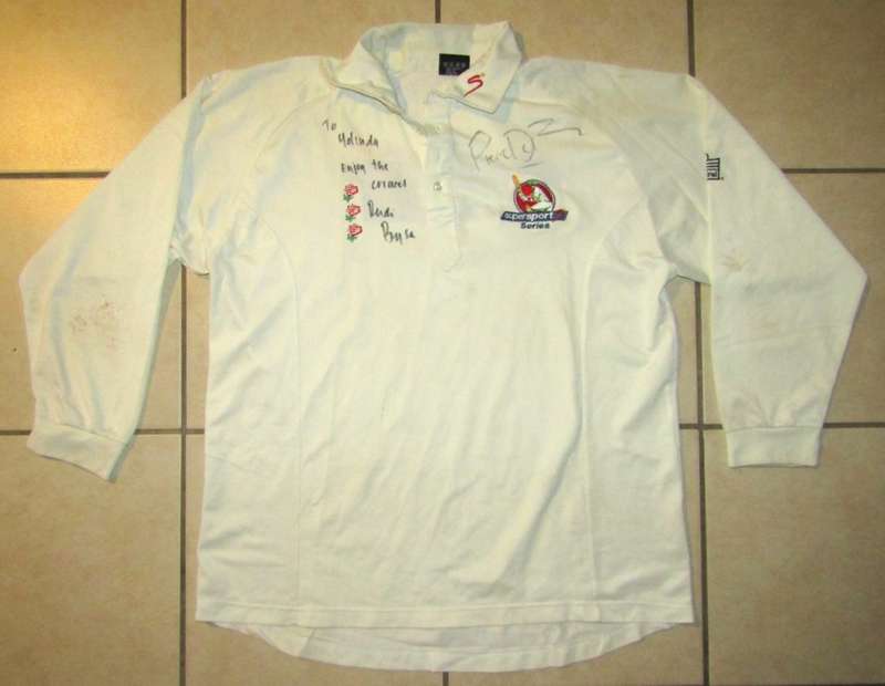 Old SuperSport Series Signed Long Sleeve Players Cricket Jersey