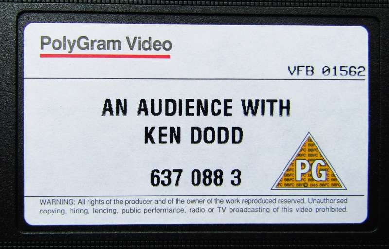 An Audience with Ken Dodd - TV Special VHS Tape (1995)