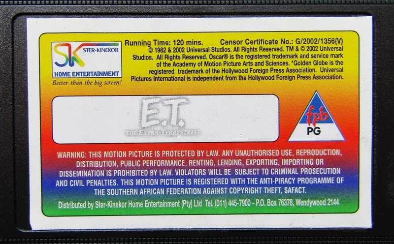 E.T. the Extra Terrestrial - Special Edition - Movie VHS Tape (2002)