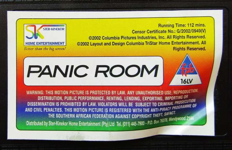 Panic Room - Jodie Foster - Movie VHS Tape (2002)