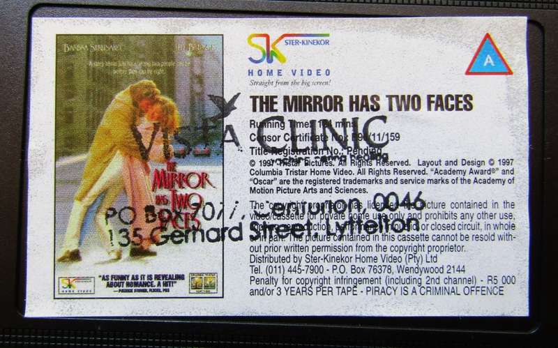 The Mirror Has Two Faces - Barbra Streisand - Movie VHS Tape (1997)