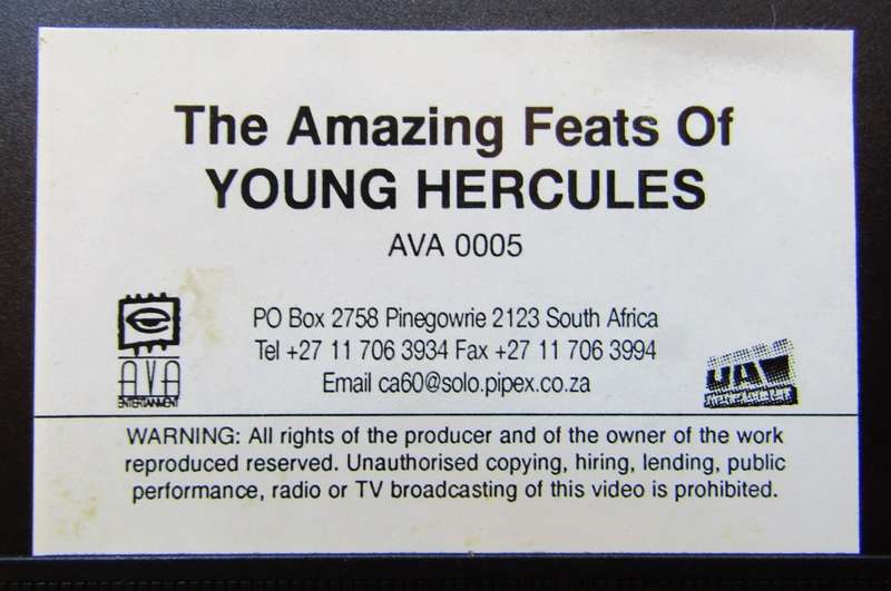 The Amazing Feats of Young Hercules - VHS Video Tape