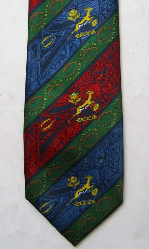 Old Springbok Rugby Supporter Neck Tie