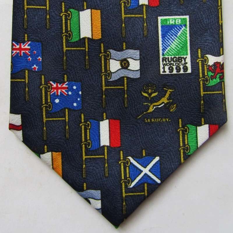 1999 World Cup Springbok Rugby Neck Tie