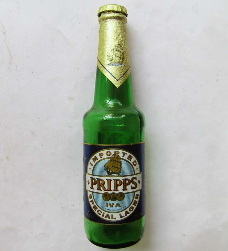 Old Sweden Pripps Lager 355ml Beer Bottle with Cap