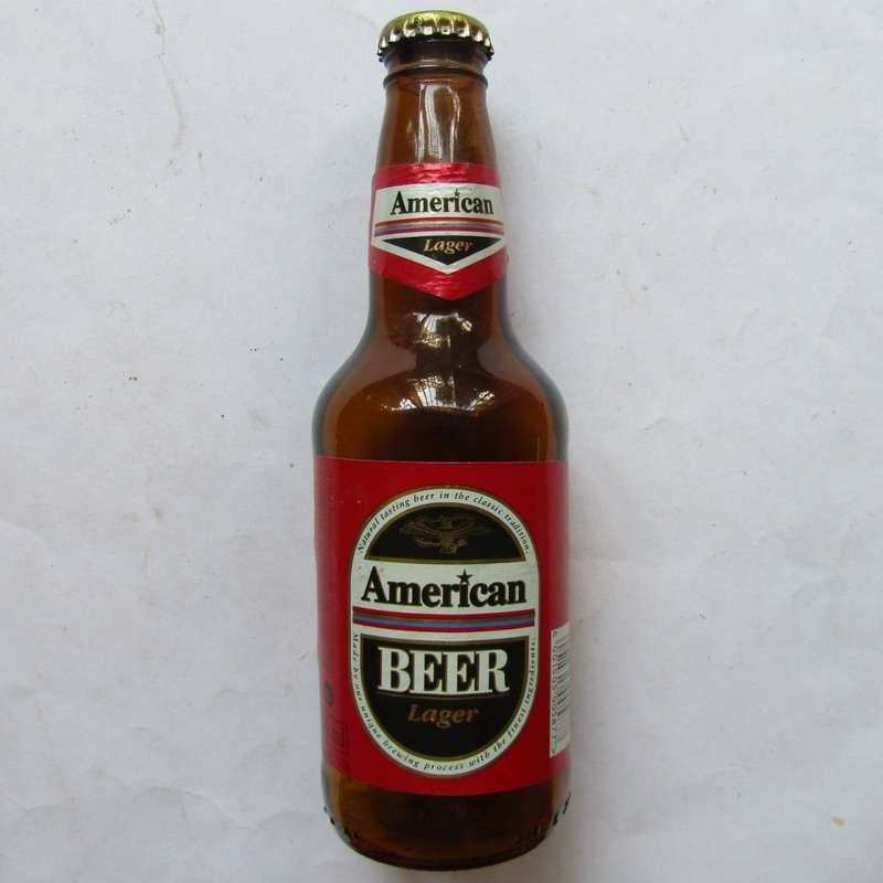 Old American Lager 340ml Beer Bottle with Cap