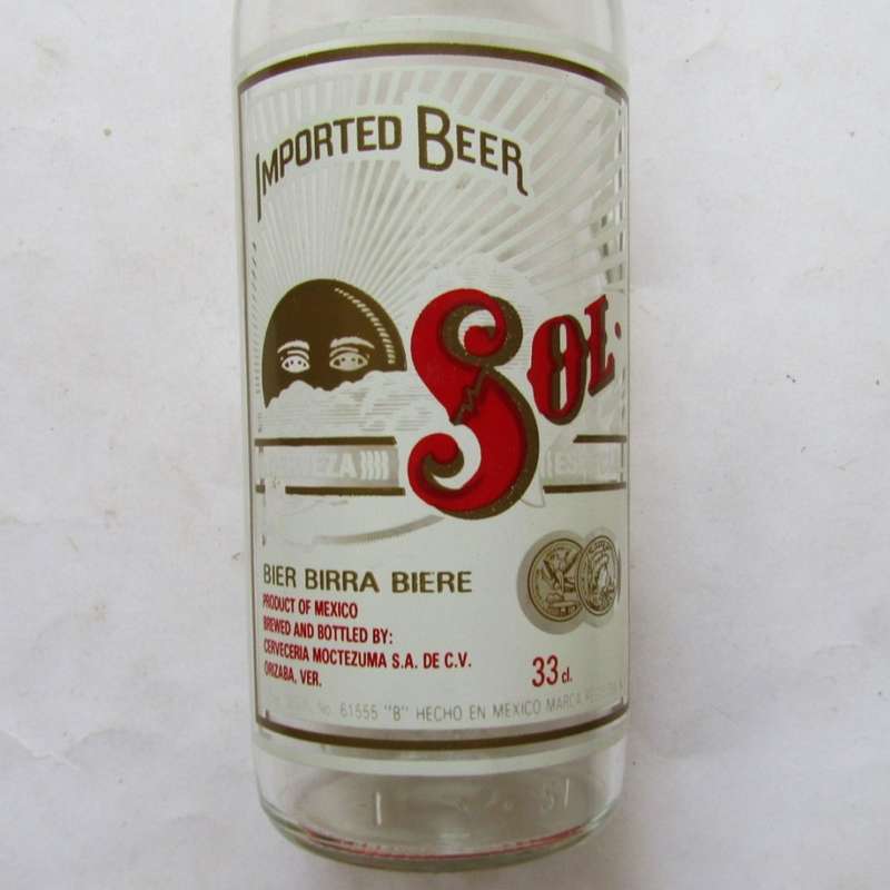 Old Mexico Sol 33cl Beer Bottle with Cap