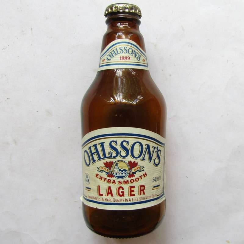 Old Ohlsson`s Lager 340ml Beer Bottle with Cap