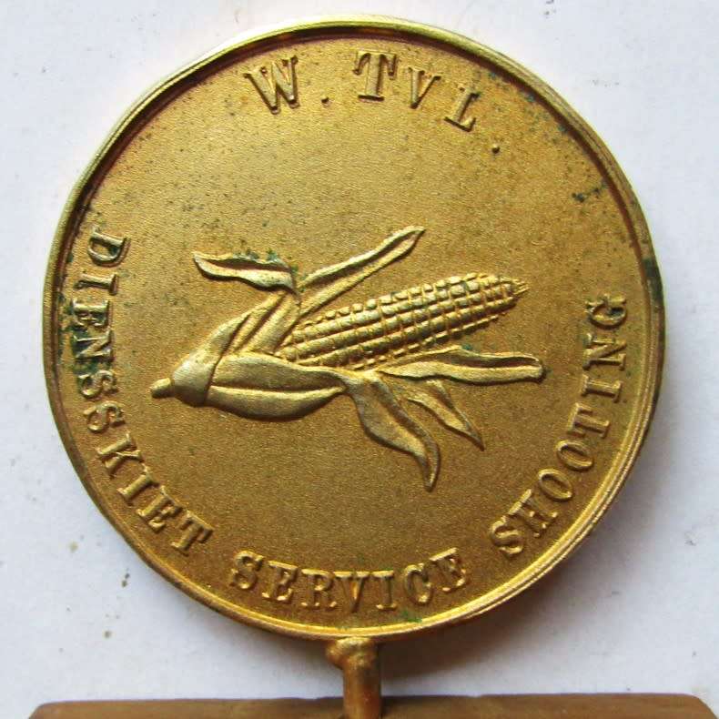 Old Wes Transvaal Diens Skiet / Service Shooting Medal Plaque