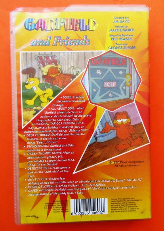 Garfield and Friends Volume 11 and 12 - TV Series VHS Tape (1996)
