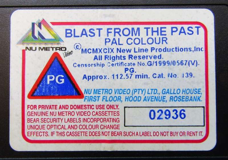 Blast from the Past - Brendan Fraser - Movie VHS Tape (1999)