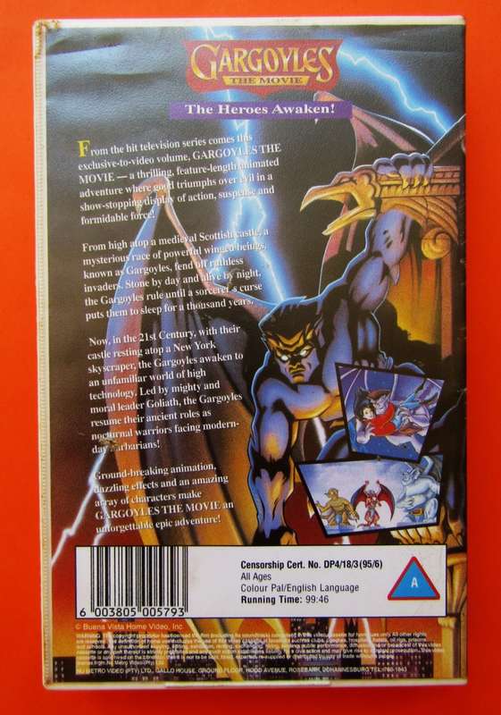 Gargoyles - The Movie - VHS Video Tape (1995)