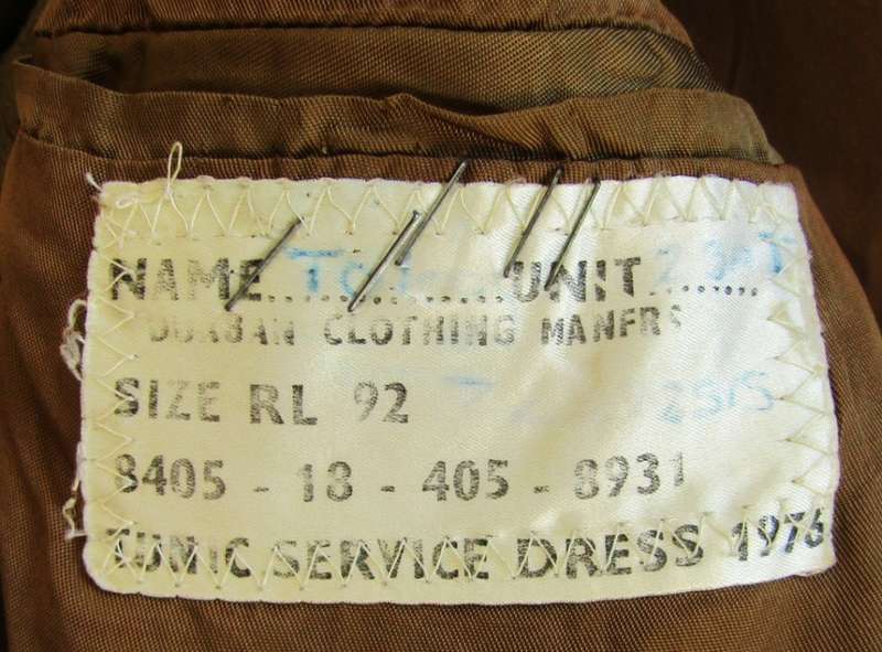 1976 SADF Army Tunic Jacket