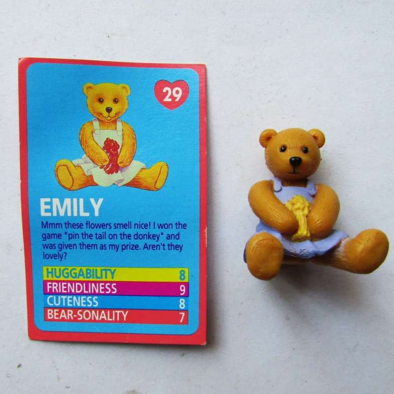 1995 Emily Teddy in My Pocket Figure with Card