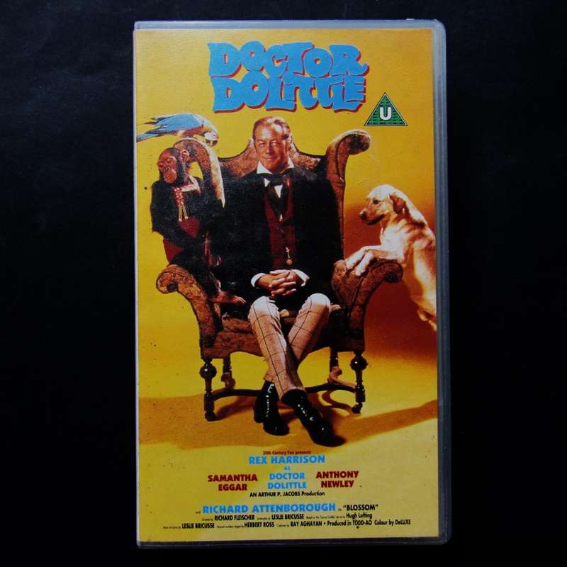 Doctor Dolittle - Rex Harrison - Movie VHS Tape (1995)