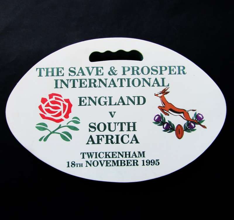 1995 England vs Springboks at Twickenham - Rugby Spectator Cushion