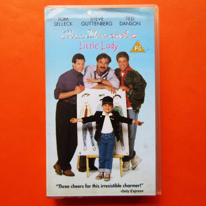 Three Men and a Little Lady - Tom Selleck - Movie VHS Tape (1990)