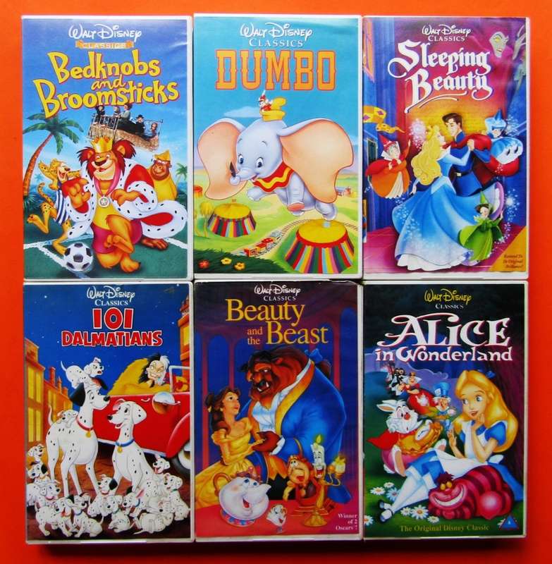 Lot of 6 Walt Disney Classics - VHS Video Tapes