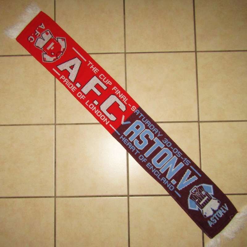 2015 FA Cup Final - Arsenal vs Aston Villa - Football Banner Scarf
