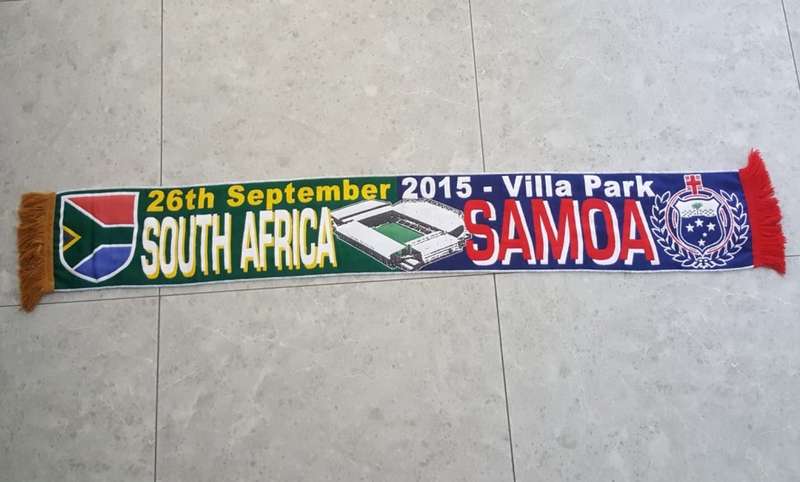 2015 SA vs Samoa Rugby Banner Scarf