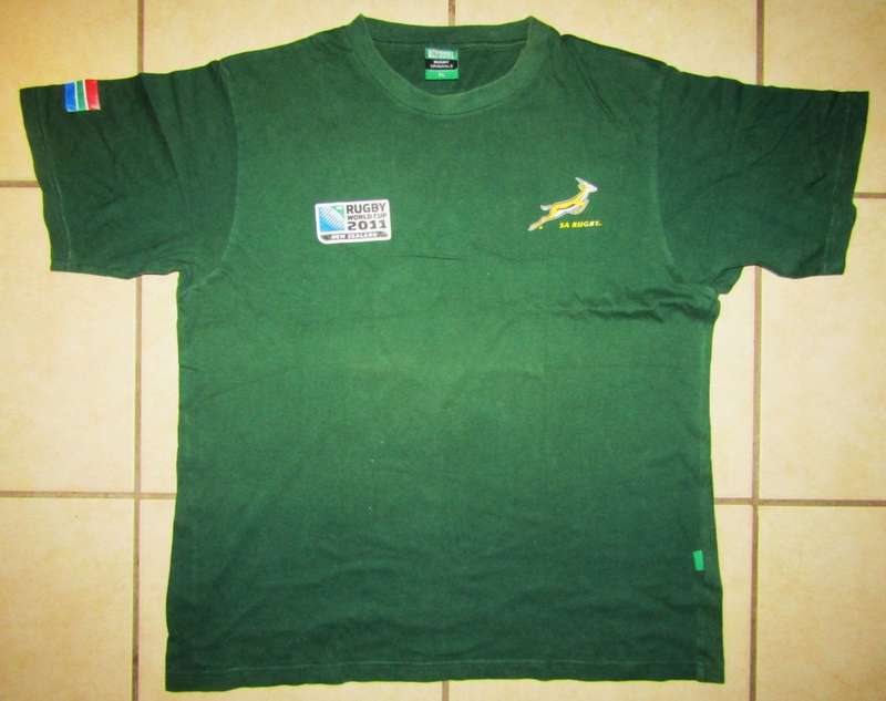 2011 World Cup Springbok Rugby Shirt - XL Size