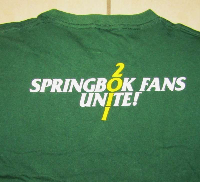 2011 World Cup Springbok Rugby Shirt - XL Size