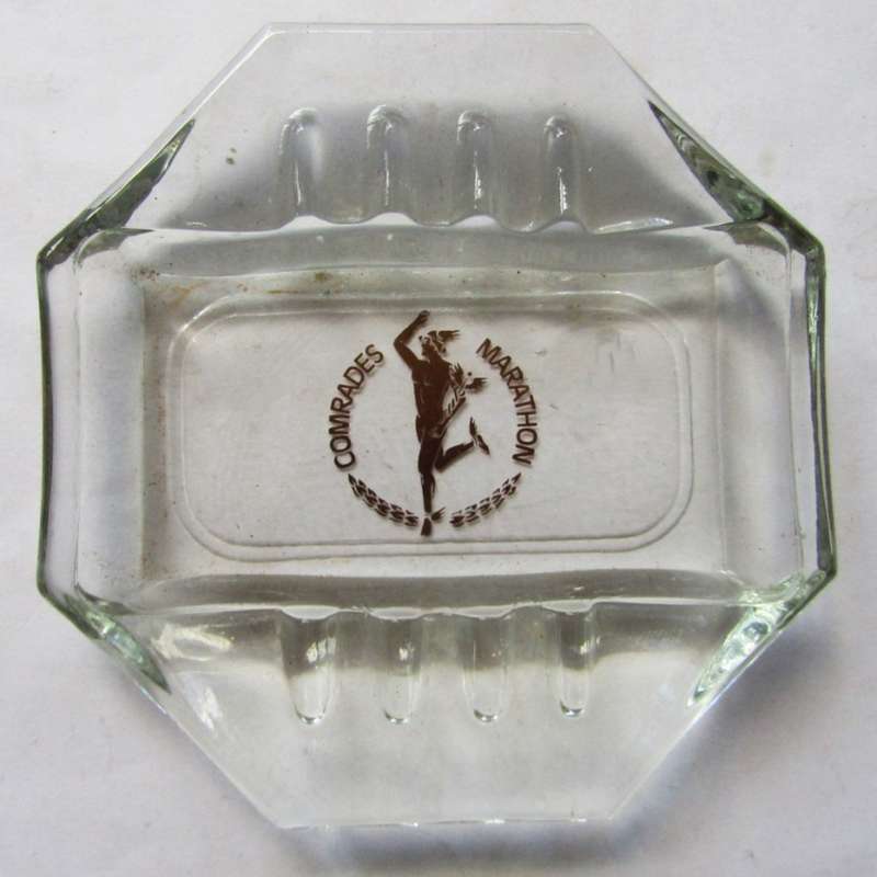 Old Comrades Marathon Glass Ashtray