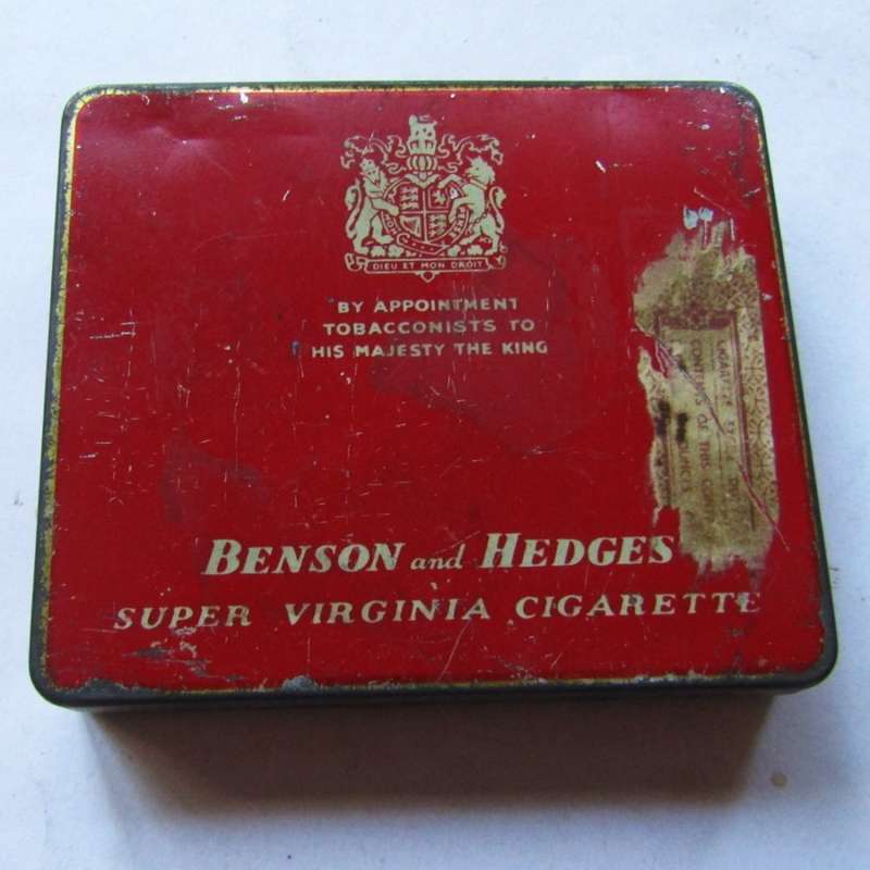 Old Benson and Hedges Metal Cigarette Tin
