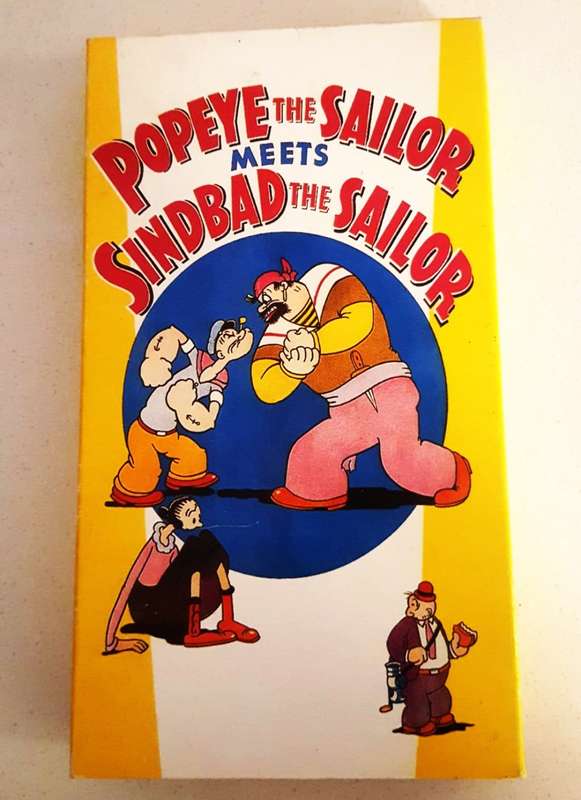 Popeye the Sailor Meets Sindbad the Sailor - Cartoon VHS Video Tape