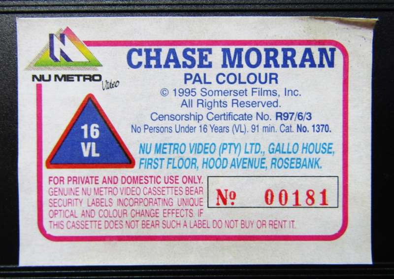 Chase Morran - Joseph Culp - Movie VHS Tape (1997)