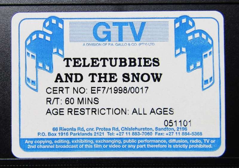 Teletubbies and the Snow - VHS Video Tape (1998)