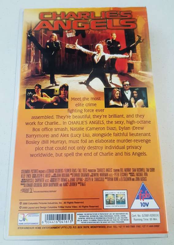 Charlie`s Angels - Cameron Diaz - Movie VHS Tape (2001)