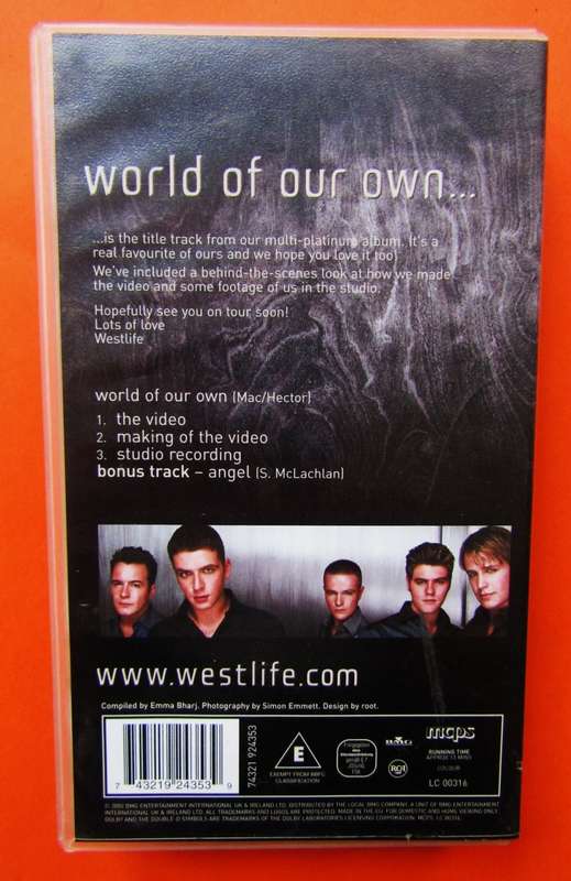Westlife - World of Our Own - VHS Video Tape (2002)
