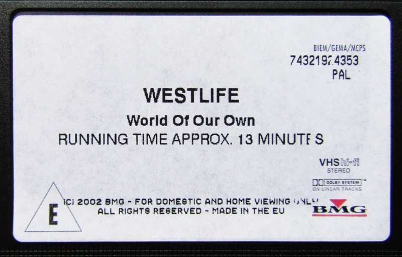 Westlife - World of Our Own - VHS Video Tape (2002)
