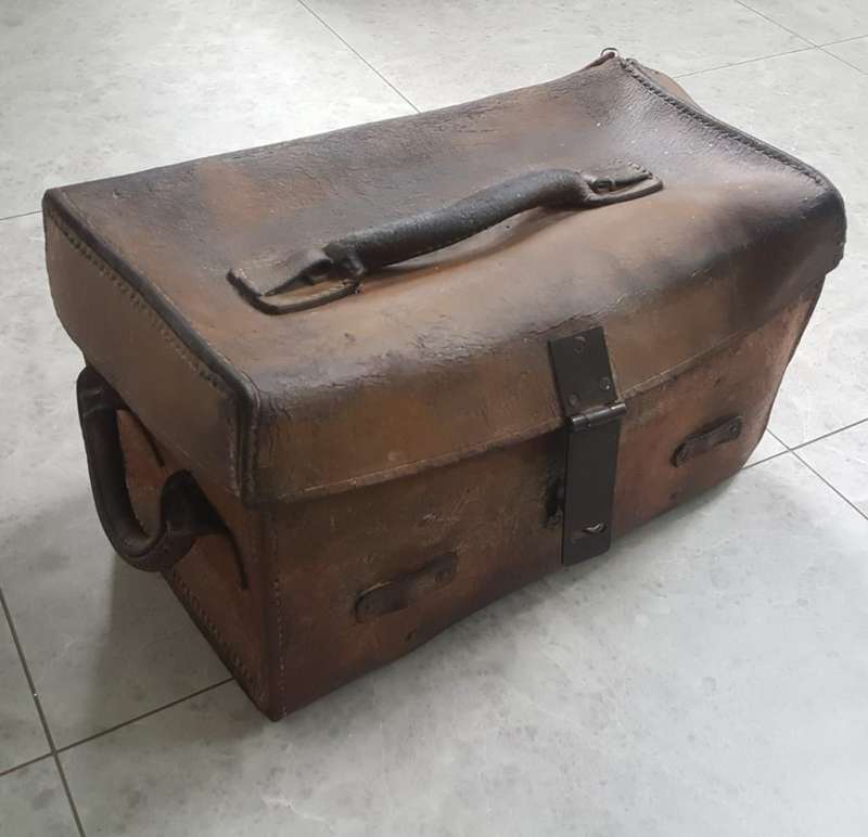 Scarce Old Stamped SAR - Railways Leather Tool Box